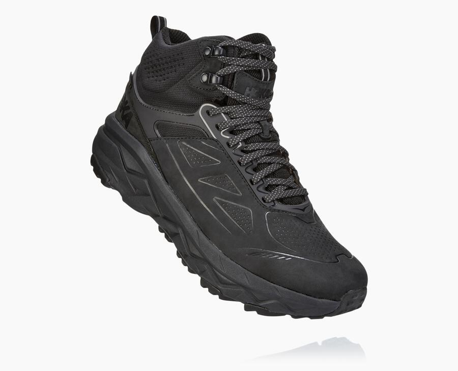 Botas De Montaña Hoka One One Hombre - Challenger Mid Gore-Tex - Negras - EMB680372